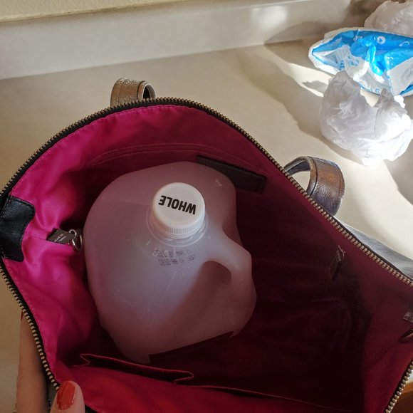 Like New Vintage Rare Coach Poppy Black Leather Tote Bag Purse - Picture 11 of 13